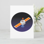 Satellit im Weltraum Einladung