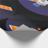 Satellit im Weltraum Geschenkpapier