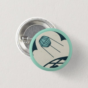 Satellit kreist um die Erde-Taste Button