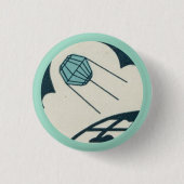 Satellit kreist um die Erde-Taste Button (Vorderseite)