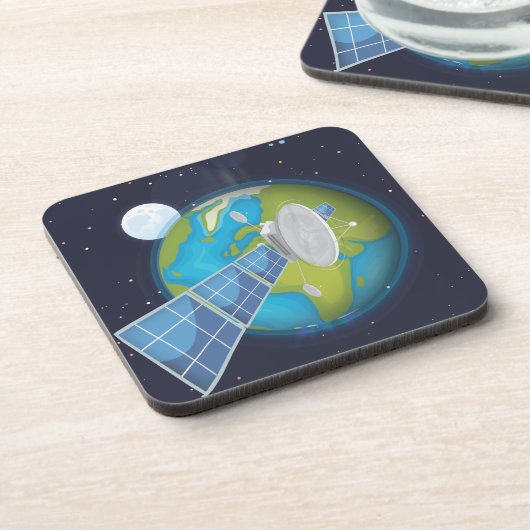 Satellit Untersetzer (Linke Seite)