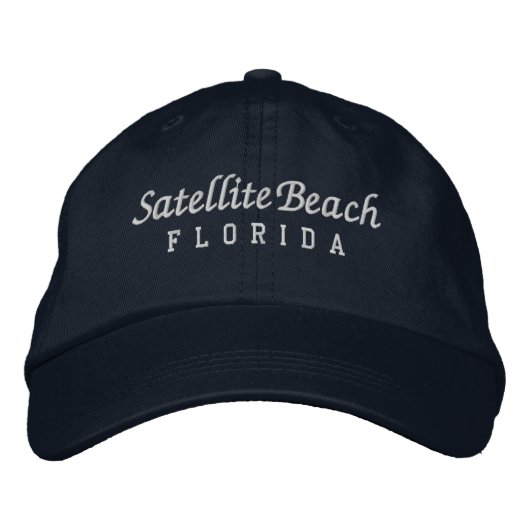 Satellite Beach Florida bestickt mit Baseballhut Bestickte Baseballkappe (Vorderseite)