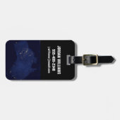 Satellite die Nachtlicht von Australien. Gepäckanhänger (Vorderseite horizontal)