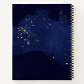 Satellite die Nachtlicht von Australien. Notizblock (Rückseite)