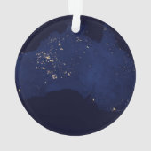 Satellite die Nachtlicht von Australien. Ornament (Rückseite)