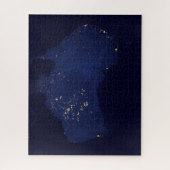 Satellite die Nachtlicht von Australien. Puzzle (Vertikal)