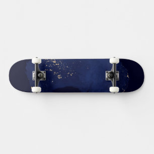 Satellite die Nachtlicht von Australien. Skateboard
