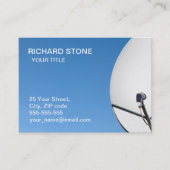 Satellite dish business card visitenkarte (Vorderseite)