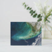 Satellite-Foto der Tasten von Florida Postkarte (Stehend Vorderseite)