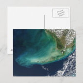 Satellite-Foto der Tasten von Florida Postkarte (Vorne/Hinten)