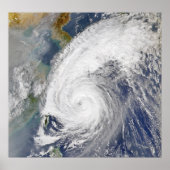 Satellite image of a typhoon poster (Vorne)