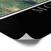 Satellite-Karte des Monuments San Helens Poster (Ecke)