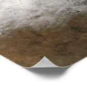 Satellite view of a severe winter storm poster (Ecke)