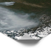 Satellite view of Northwest Canada Poster (Ecke)