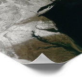 Satellite view of snow poster (Ecke)