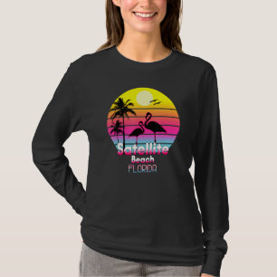 Satelliten Beach Florida Fl Summer Vintag Sunset S T-Shirt