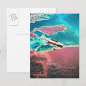 Satelliten-Erdumlaufbahn 8 Postkarte (Vorne/Hinten)