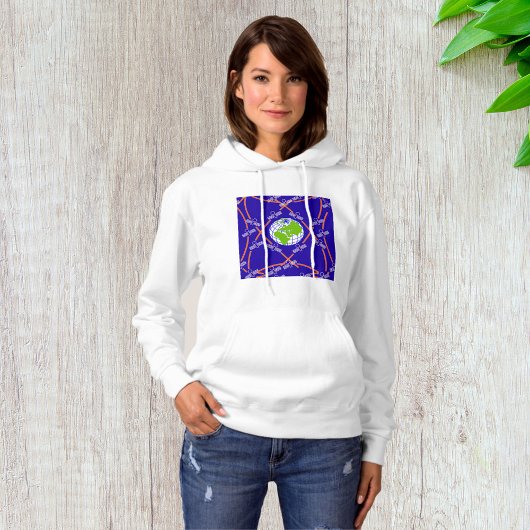 Satelliten um die Erde Hoodie