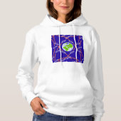 Satelliten um die Erde Hoodie (Vorderseite)