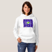 Satelliten um die Erde Hoodie (Vorne ganz)