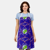 Satelliten um die Erde Schürze (Getragen)