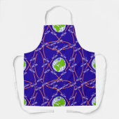 Satelliten um die Erde Schürze (Vorderseite)