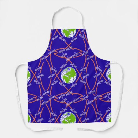 Satelliten um die Erde Schürze (Vorderseite)