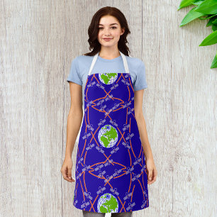 Satelliten um die Erde Schürze