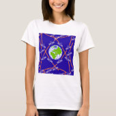 Satelliten um die Erde T-Shirt (Vorderseite)
