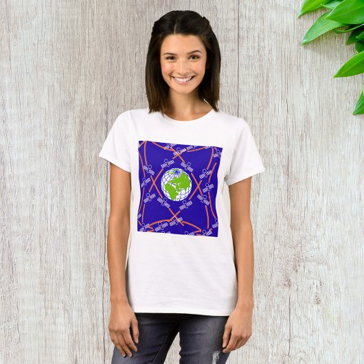 Satelliten um die Erde T-Shirt