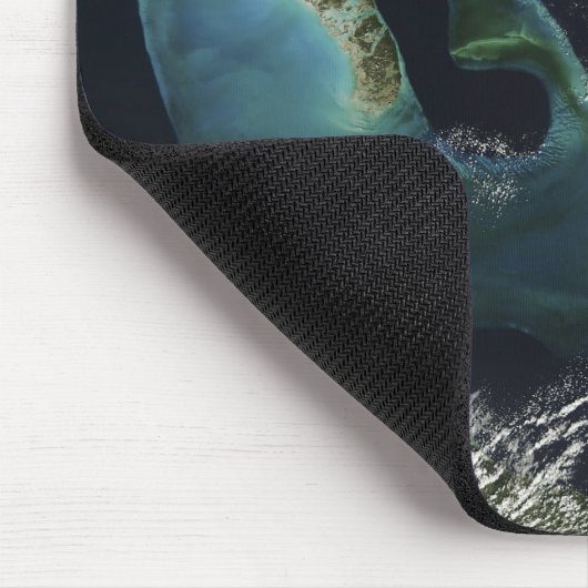Satellitenansicht der Bahamainseln Mousepad (Ecke)
