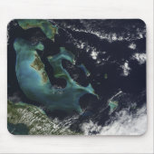 Satellitenansicht der Bahamainseln Mousepad (Vorne)