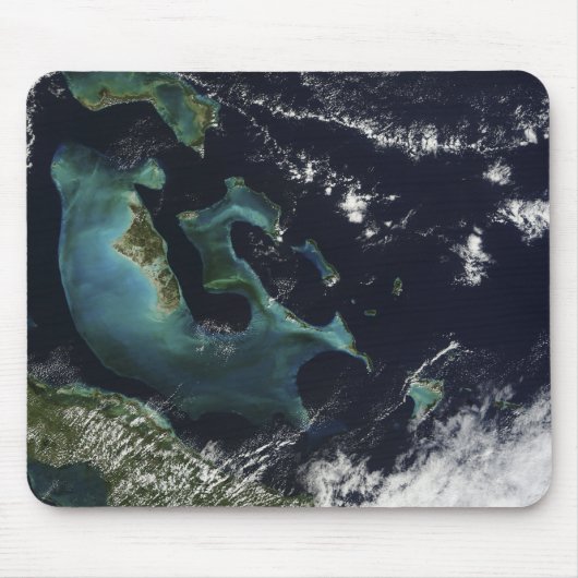 Satellitenansicht der Bahamainseln Mousepad (Vorne)