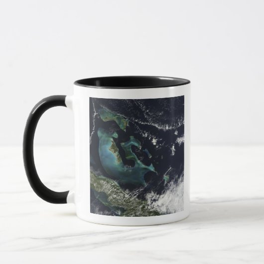 Satellitenansicht der Bahamainseln Tasse (Links)