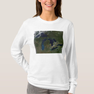Satellitenansicht der Great Lakes T-Shirt