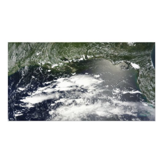 Satellitenansicht der Ölpest 2 Fotodruck (Vorne)