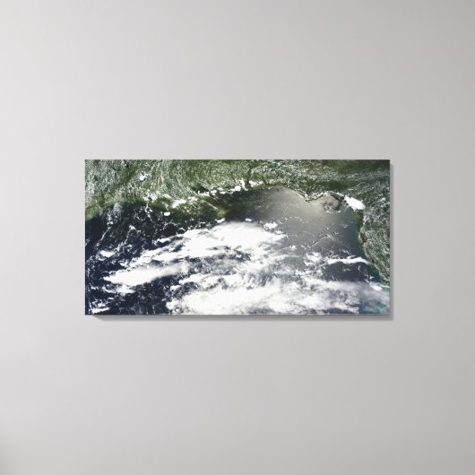 Satellitenansicht der Ölpest 2 Leinwanddruck (Vorderseite)