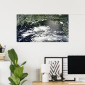 Satellitenansicht der Ölpest 2 Poster (Heimbüro)