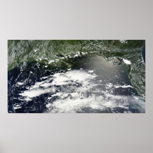 Satellitenansicht der Ölpest 2 Poster (Vorne)