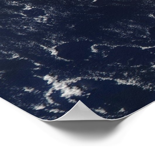 Satellitenansicht der Ölpest Poster (Ecke)