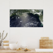 Satellitenansicht der Ölpest Poster (Küche)