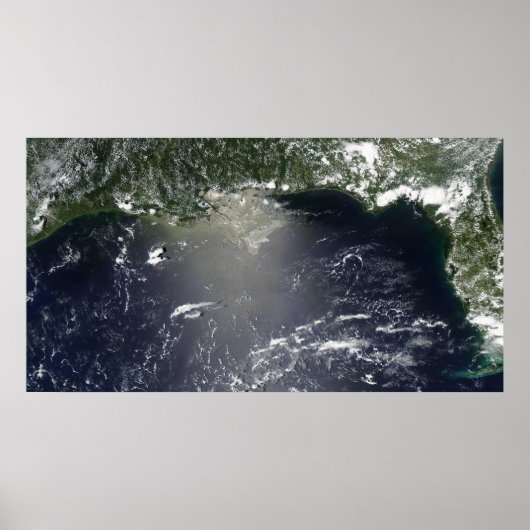 Satellitenansicht der Ölpest Poster (Vorne)