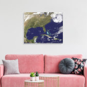 Satellitenansicht der Ostküste der Vereinigten Sta Leinwanddruck (Insitu (Wohnzimmer))