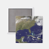 Satellitenansicht der Ostküste der Vereinigten Sta Magnet (Vorderseite/Rückseite)