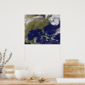 Satellitenansicht der Ostküste der Vereinigten Sta Poster (Küche)