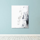 Satellitenansicht der Ostküste Grönlands Leinwanddruck (Insitu (Holzboden))