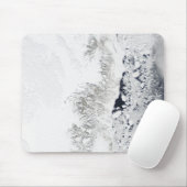 Satellitenansicht der Ostküste Grönlands Mousepad (Mit Mouse)