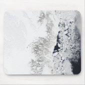 Satellitenansicht der Ostküste Grönlands Mousepad (Vorne)