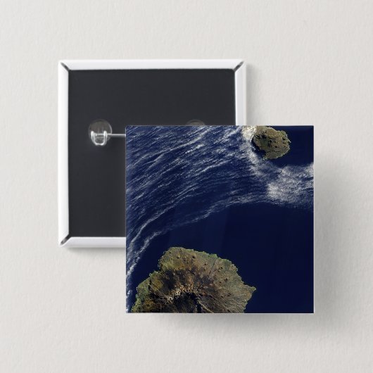Satellitenansicht der Prinz-Edward-Inseln Button (Vorne & Hinten)