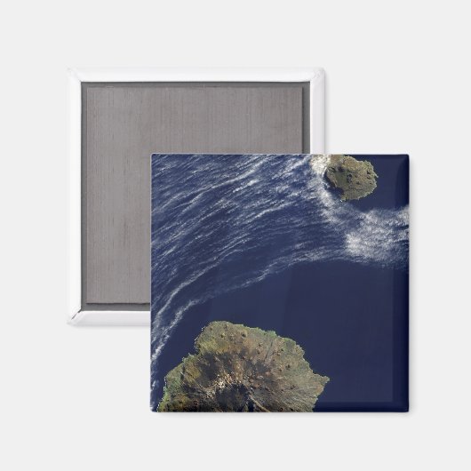 Satellitenansicht der Prinz-Edward-Inseln Magnet (Vorderseite/Rückseite)